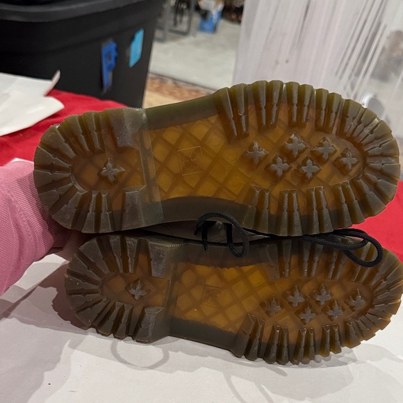 Dr. Martens White Leather Combat Boots - Picture 6 of 6